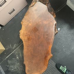 Real Wood Table With Clear Coat Finish 