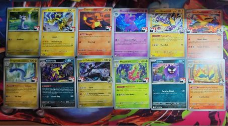 Pokémon Non holo Play Stamped Cards