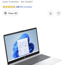 Hp 15.6 touch screen Laptop