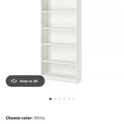 3 White ikea Bookshelves 