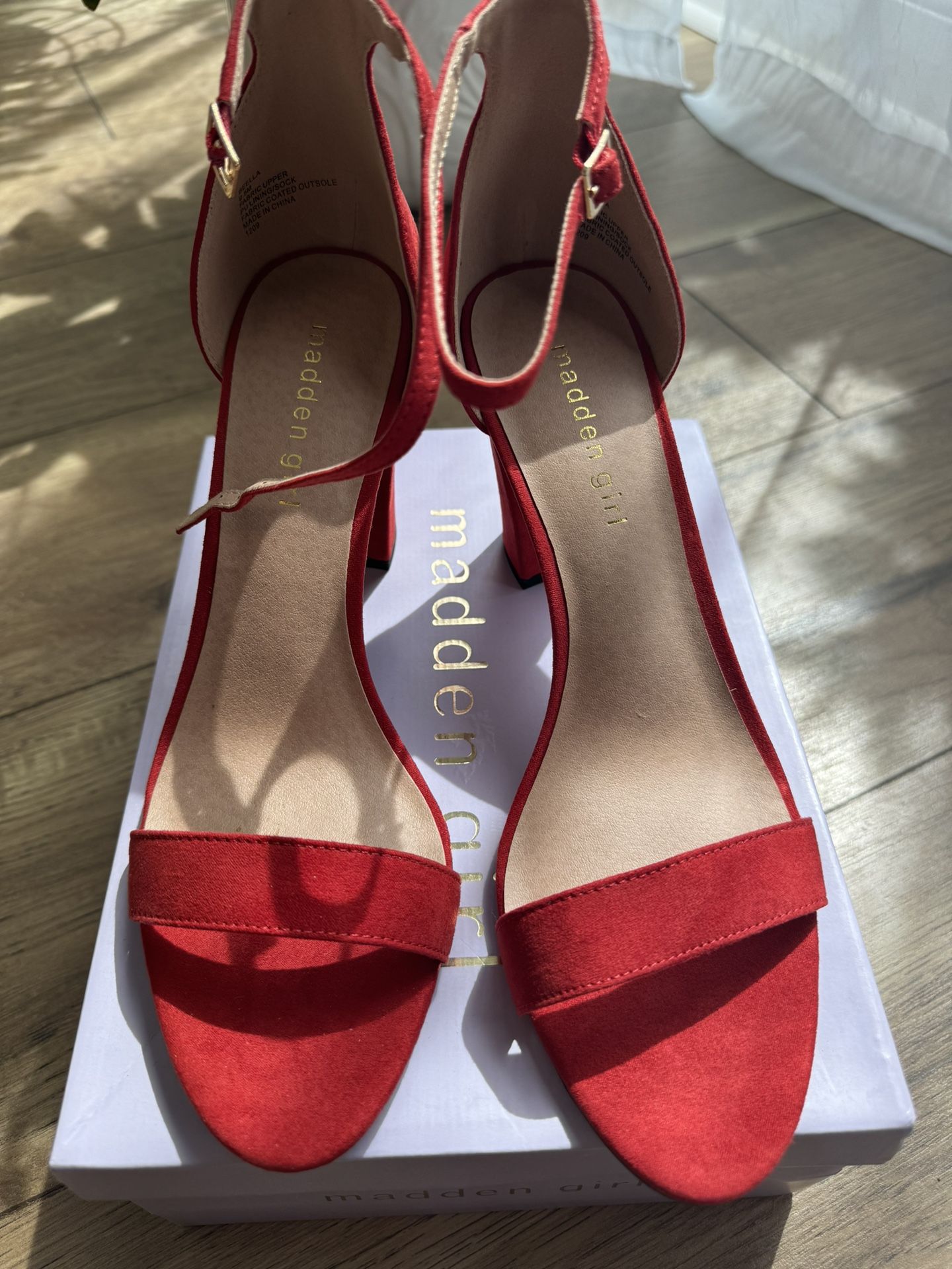 Red Heel Sandals