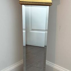 Gilt Gold Framed Beveled Mirror 22” 