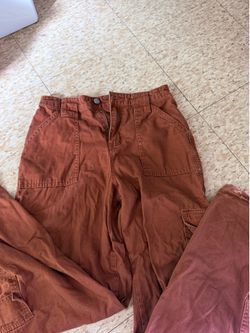 Brown jeans with pocket