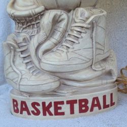 Basketball Lamp Mid-Century Royal Haeger Lamp Co USA By Glenn Richardson Ceramic no lamp shade