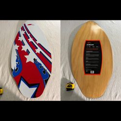 Vintage Morey SKIMBOARD Wooden Body Board NEW NEVER USED 2004 Small 85-120lbs