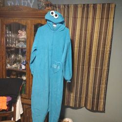 Cooki Monster Onesie Size M L And Xl For Adoults