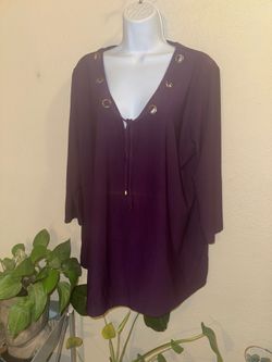 2X Purple blouse