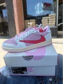 Jordan 1 Low og sp Travis Scott sail tropical pink