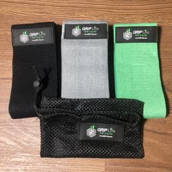 PREMIUM GRIP Life Hip Booty Bands Fabric Resistance Bands for Gym Home Workout (Set of 3)