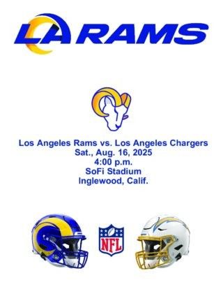 Rams Vs Chargers  SoFi Stadium 