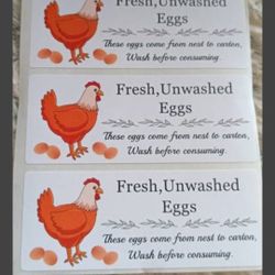 Farm Fresh Eggs $3 Dozen 