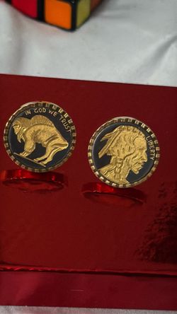 Buffalo Nickel cufflinks