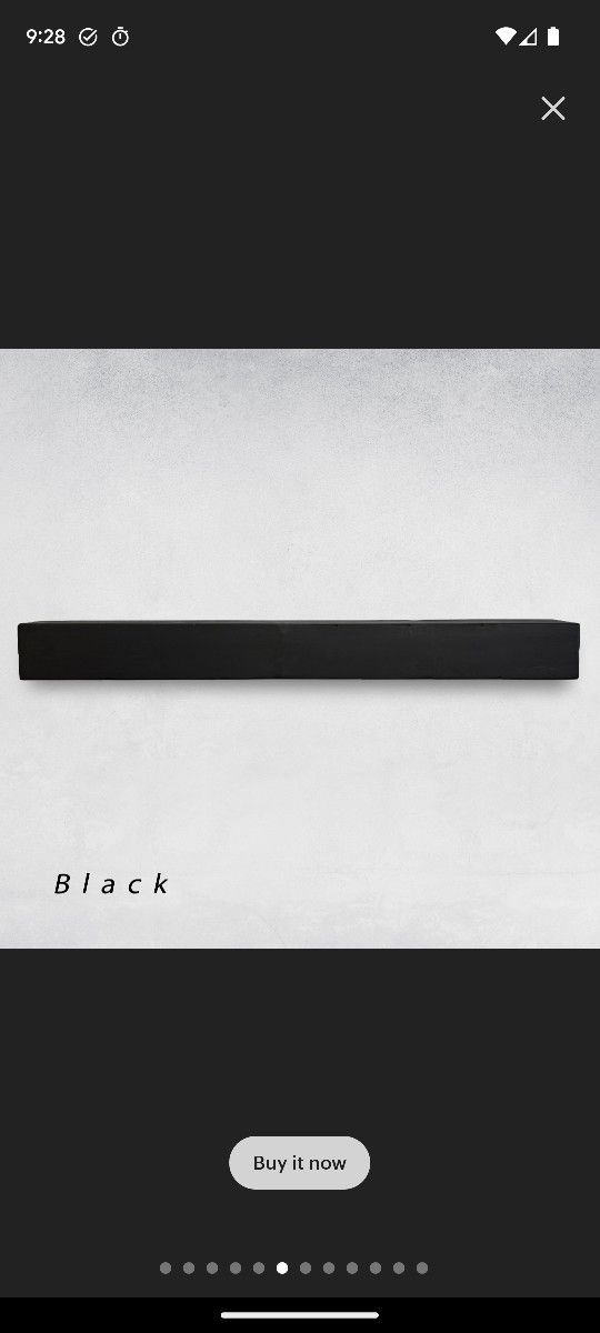 Contemporary Fireplace Mantel Floating Shelves