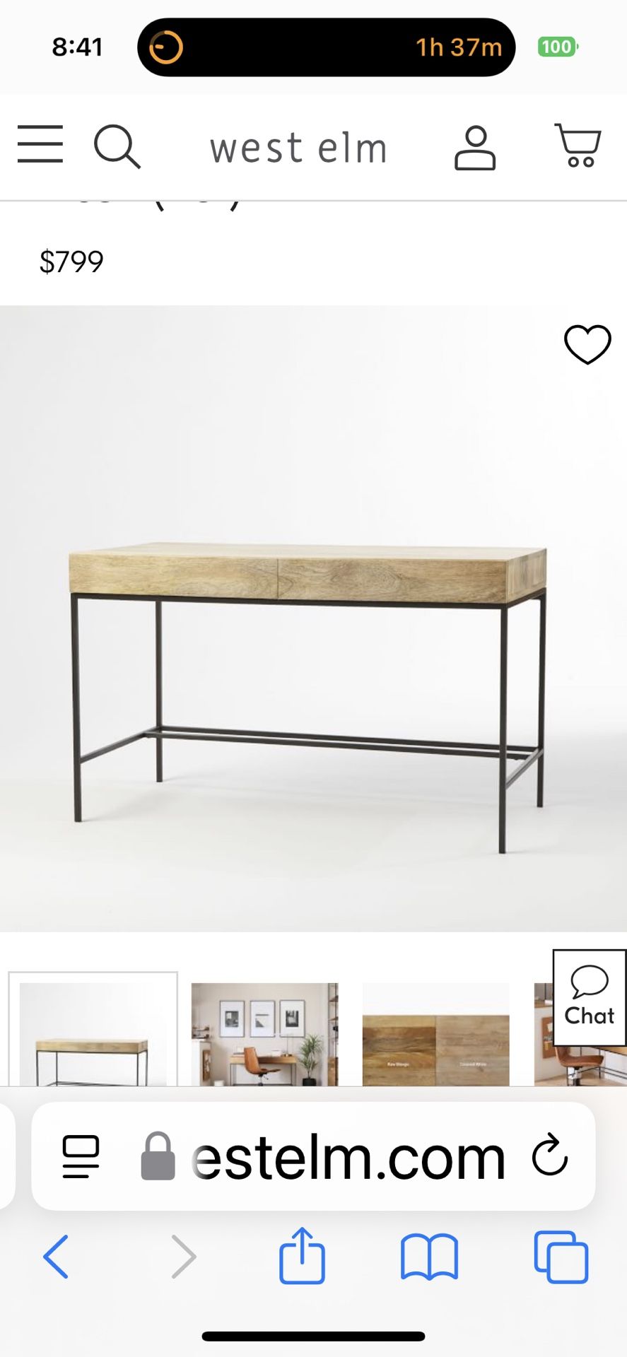 West Elm Desk very nice