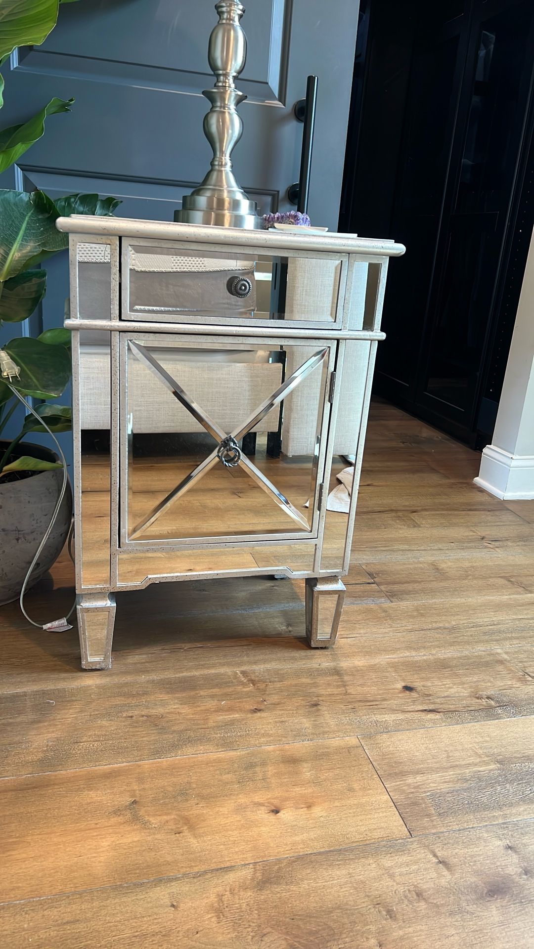 Mirrored Nightstand