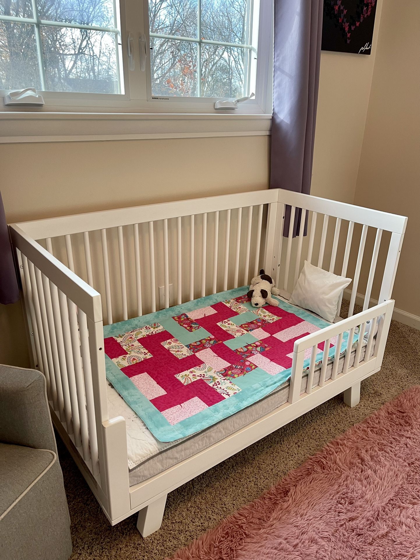 Babyletto Hudson 3-in-1 Convertible Crib with Toddler Rail