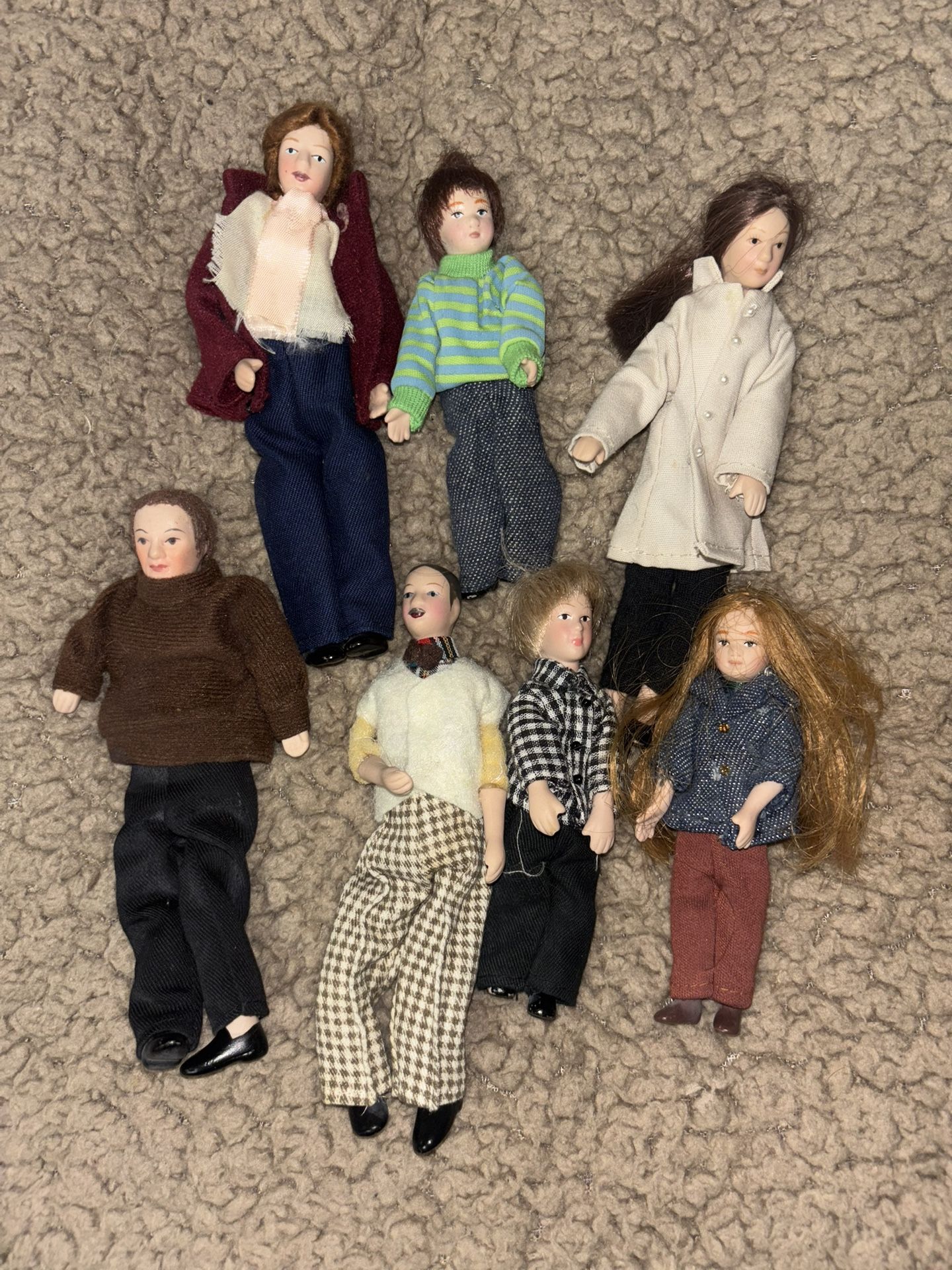 Vintage Porcelain Poseable Toy Dolls