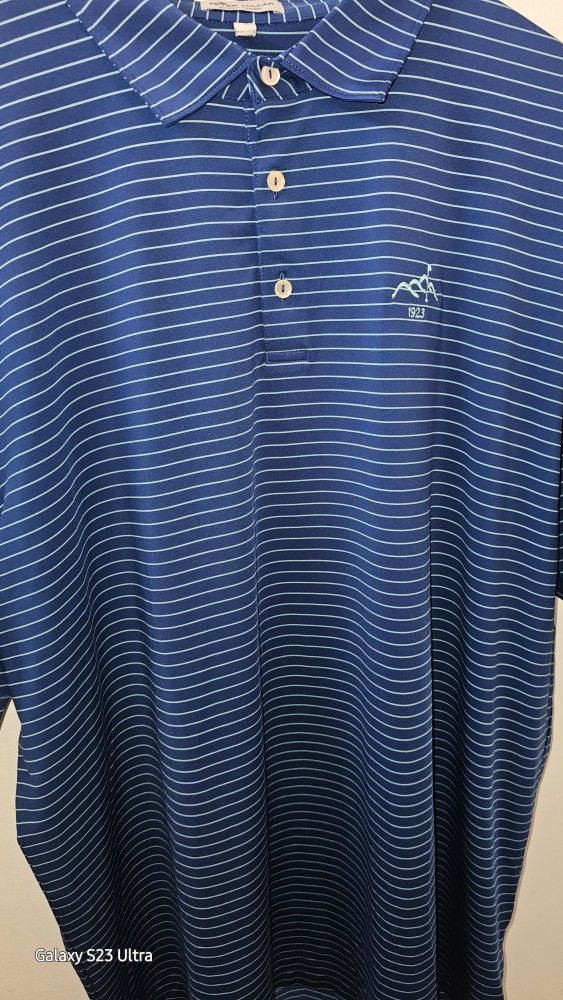 Men's Peter Millar Golf Polo Strip XXL