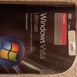 Microsoft Windows Vista Ultimate Full 32 Bit & 64 Bit DVDs. Upgrade. New Condition.
