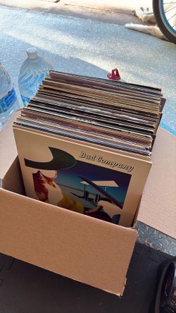 Vinyl records—about 65