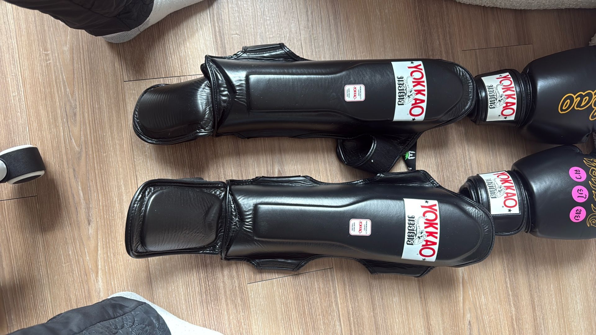 Boxing Gloves And Shin Guards