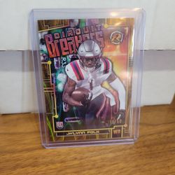 Jalynn Polk RC Rookie GOLD Insert Short Print.  10/50 Serial Number New England Patriots STAR 