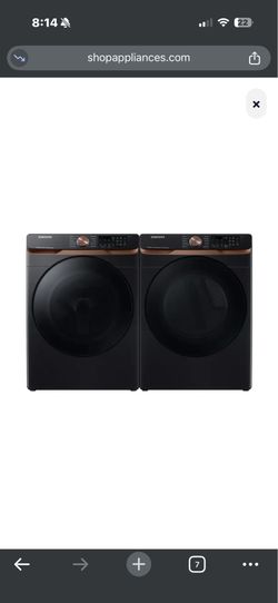 Samsung super speed smart things washer & dryer