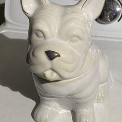  Cravings By Chrissy Teigen pug Stoneware Cookie/ dog treat Jar 