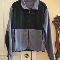 Men's Grey And Black Sweater