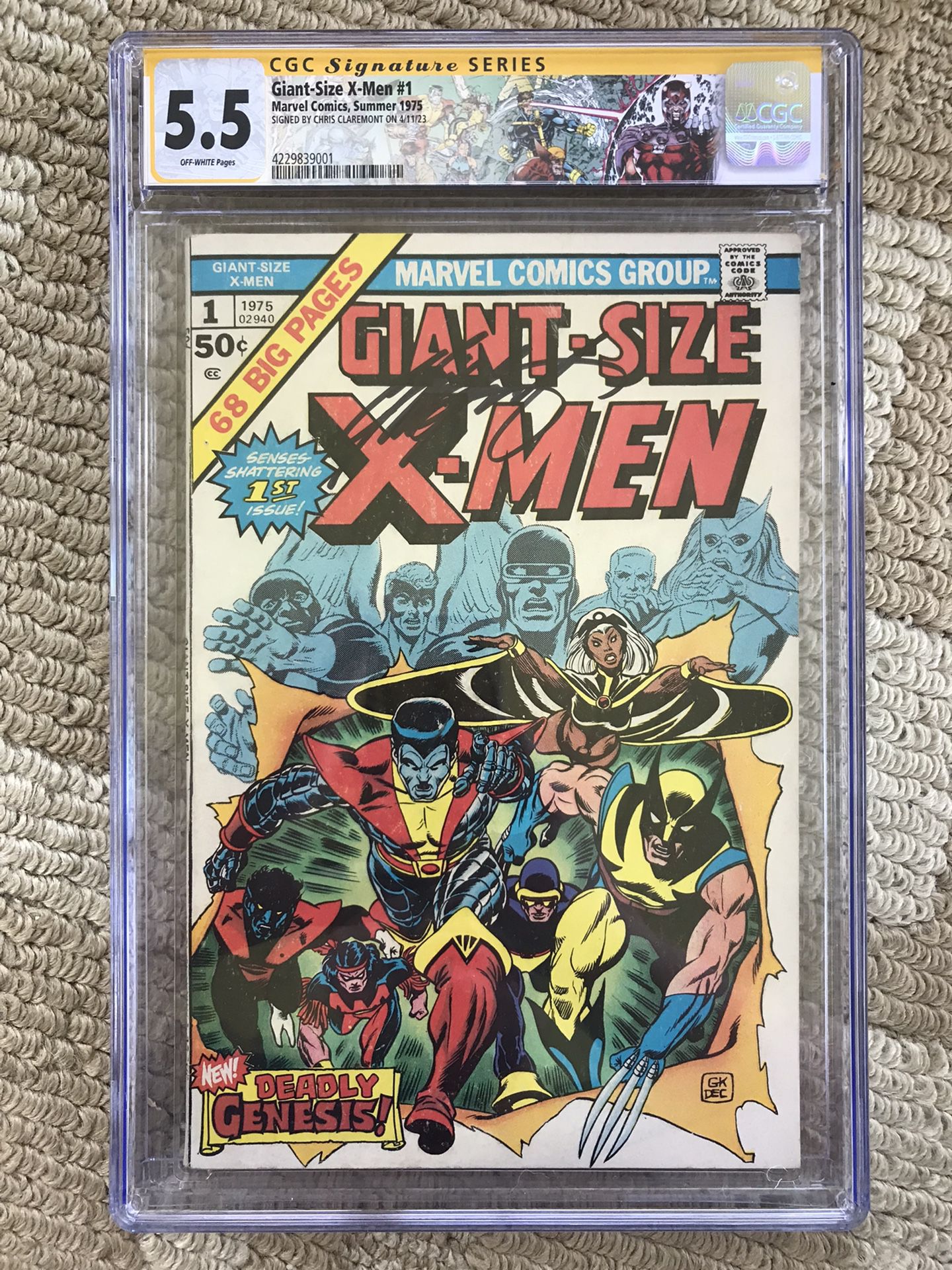 Giant-Size X-Men #1 (1975) CGC 5.5 — 1st New Team; Storm, Colossus, & Nightcrawler