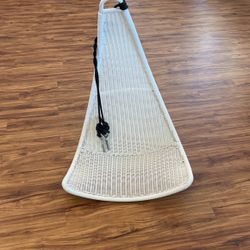 Floating swinging white Wicker Chair