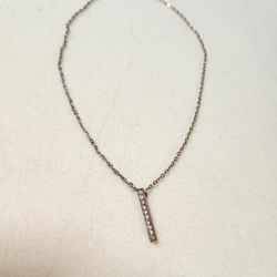 Crystal Studded Pendent Necklace 