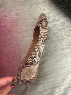 Snakeskin Print Ballet Flat