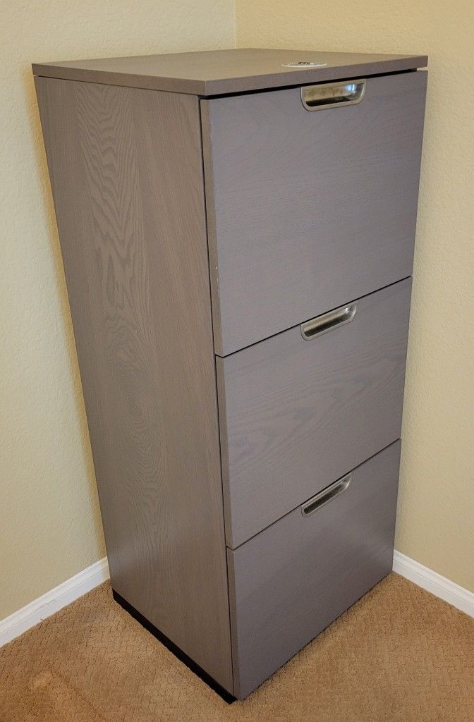 IKEA GALANT 3-Drawer File Cabinet With Top Lock
