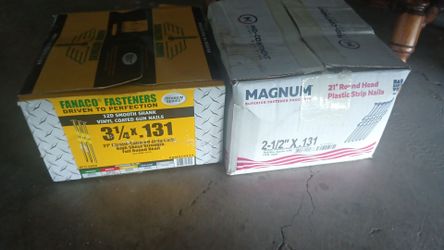 Framing 3-1/4" Nail Gun Fastener Boxes