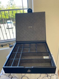Swiss Tech Black Multi-Compartment Jewelry Organizer