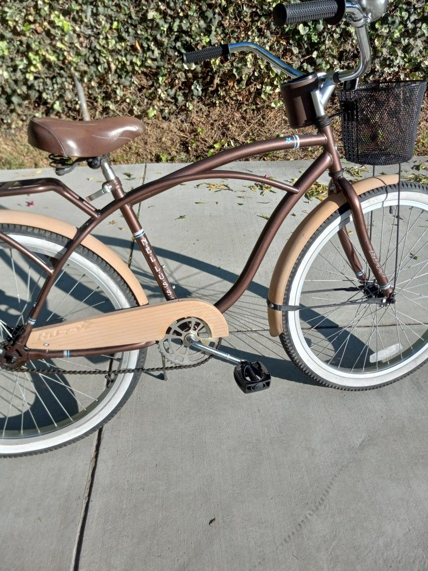 Brown Huffy Beach Cruiser Beach Cruiser Bicycle Huffy Santa Fe