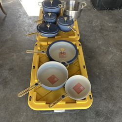 Our Place Complete Cookware Set (17 Piece) Blue