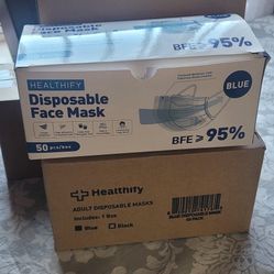 New Disposable Face Mask 50pcs Unopen Box  Heathify