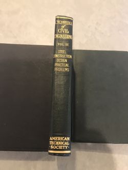 1920 Cyclopedia of Civil Engineering Book 