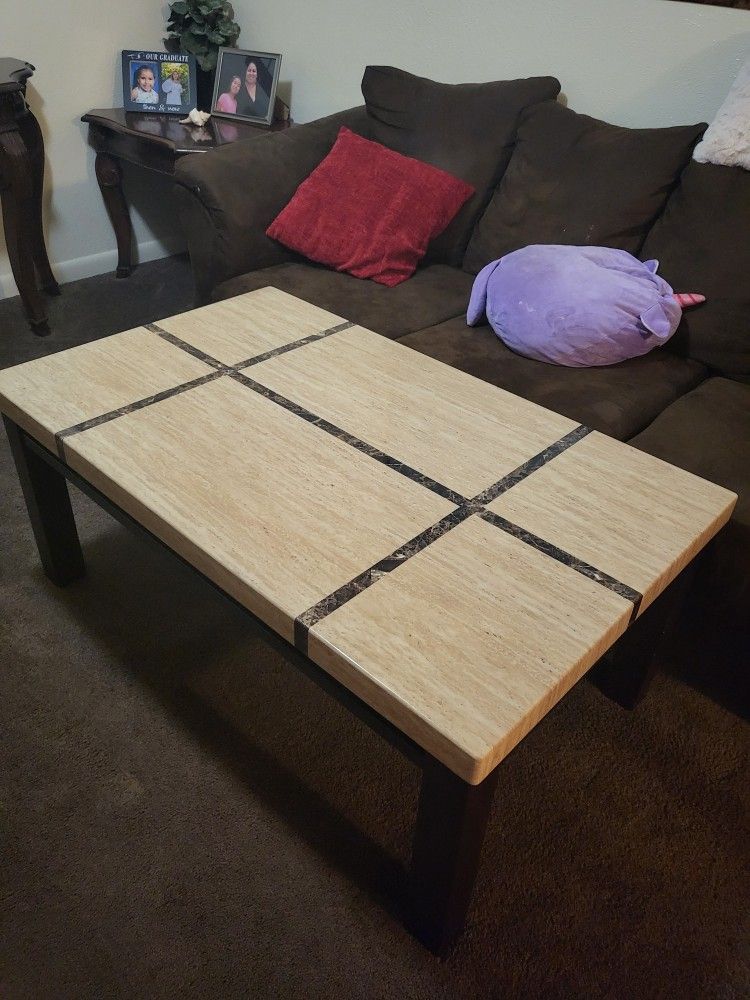 Coffee Table And Matching End Table