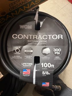 WCM Contractor Watering Hose 100ft 5/8in