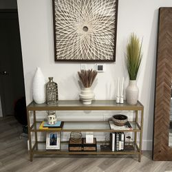 Gold Console Table