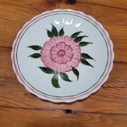 Blue Ridge Pottery 7” Plate - Southern Potteries Inc. - Made In USA, Floral