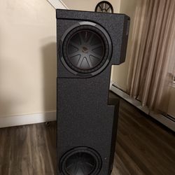 12” CompR Enclosure Subwoofer & 12” Kicker Dual