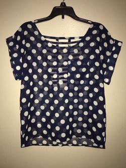 Charlotte Russe Polk a Dot Shirt