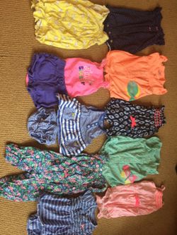 0-3/3 month baby girl summer clothing lot