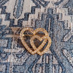 Vintage Heart Brooch Pin