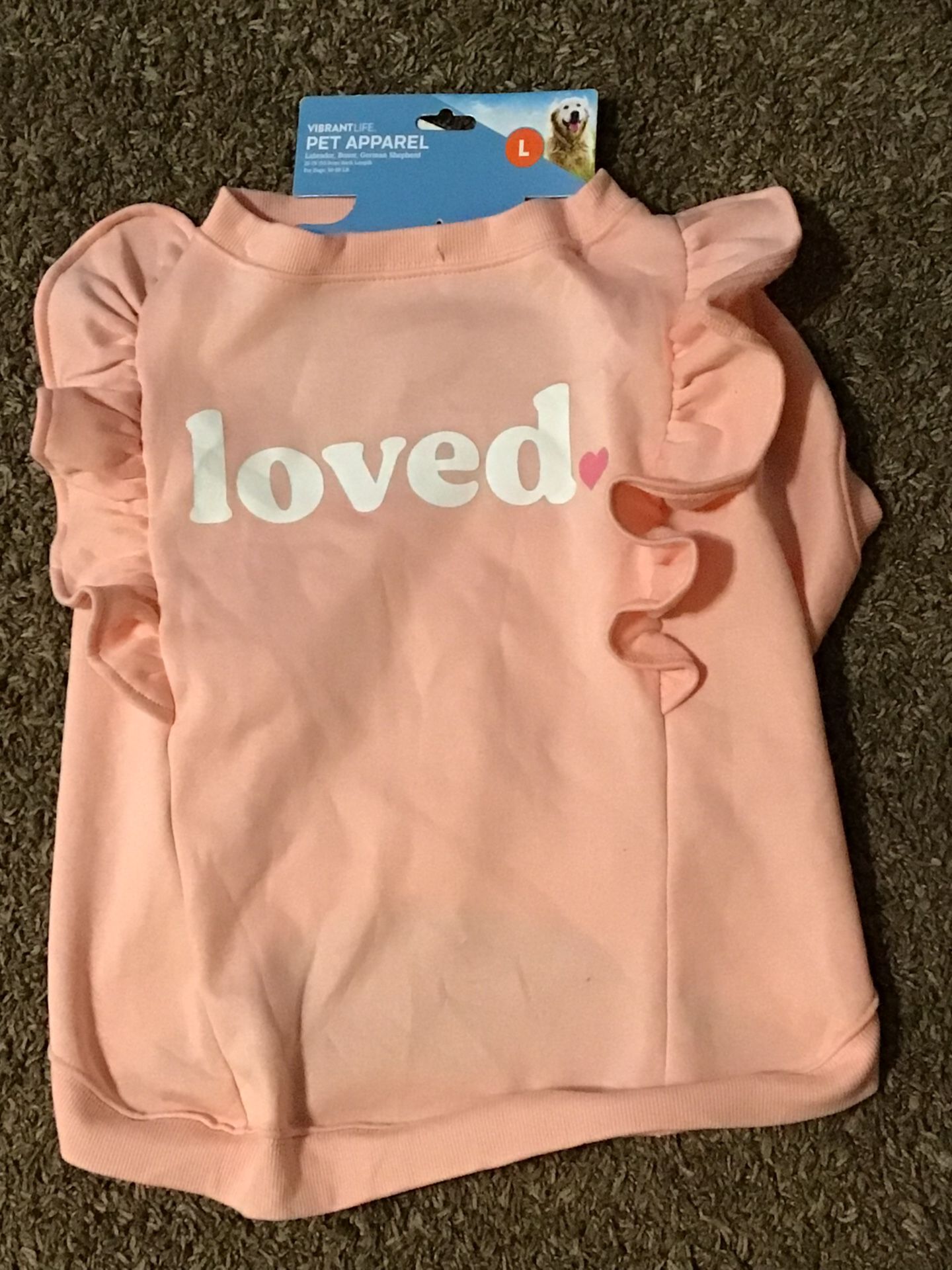 Large Pink Dog Sweatshirt