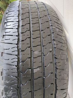One Goodyear 265/65/18 tire